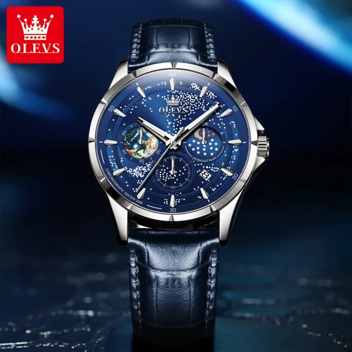OLEVS%205538%20Moon%20Phase%20Men's%20Watches%20Chronograph%20Luminous%20Dial%20Quartz%20Watch%20for%20Man%20Waterproof%20Fashion%20Genuine%20Wristwatch%20-%20Image%202