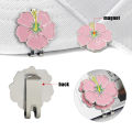 Golf Cap Clips With Magnet Mark Petal Pattern Golf Ball Marker Golf Ball Position Removable Metal Drop Ship Golf Accessories.