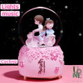 Uonehome ready to send h024 romantic love crystal ball music Valentine birthday gift to friends gift wrapping card. 