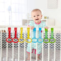 4/8Pcs Baby Hand Pull Rings Cribs Playpens Walking Training Rings Baby Stand up Assistant Rings Security Bed Hanging Pendants.