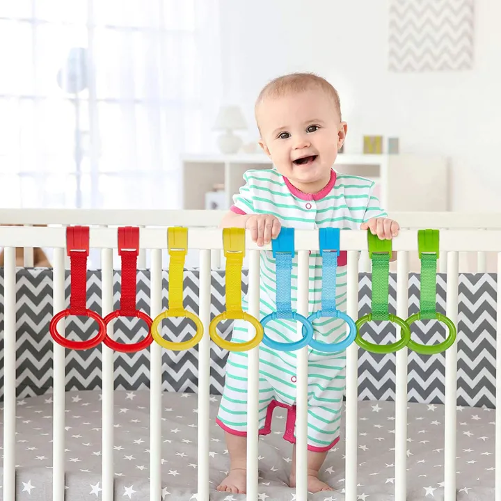 4/8Pcs%20Baby%20Hand%20Pull%20Rings%20Cribs%20Playpens%20Walking%20Training%20Rings%20Baby%20Stand%20up%20Assistant%20Rings%20Security%20Bed%20Hanging%20Pendants%20-%20Image%205