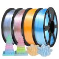 Glitter PLA+ Filament 1.75mm 1kg/500g/250g 3D Printer Sparkle PLA Rainbow Color Change Filament Clear Blue Green Flash Point. 