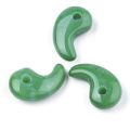 10pcs Natural Malaysia Jade Pendants Magatama Charm Small Hole Findings Smooth Surface Pendant for DIY Jewelry Making. 
