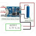 TP4056 / TC4056A Micro USB Lithium Battery 18650 Cell Charger and Protection Module. 