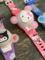 Cartoon Character watches , Fidget spinner with light watches for children , silicon belt for boys and girls. 