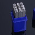 Metal Stamping kit 0-9 letter punch steel prefix 6mm series Metal Stamping kit with English letters number punch metal stamping kit. 