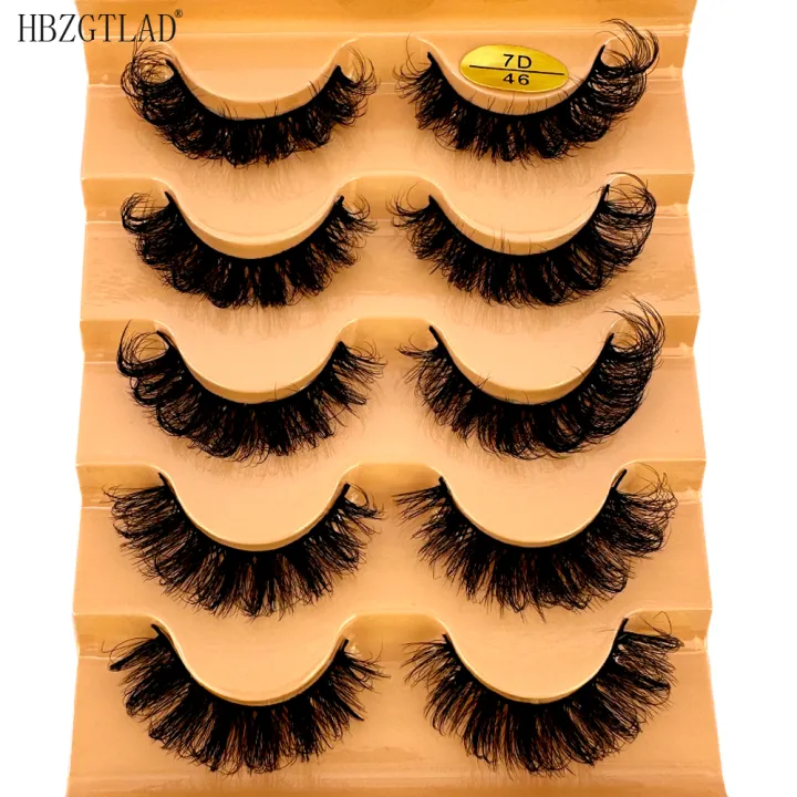 Cat%20Eye%20Eyelashes%203D%20Natural%20False%20Lashes%20D%20Curl%20Fluffy%20Soft%20Cross%205%20Pairs%20Manga%20Lashes%20Wispy%20Natural%20Eyelash%20Extension%20Makeup%20-%20Image%203
