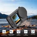 For DJI Osmo Action 6 Silicone Protective Case with Lanyard and Lens Cap. 