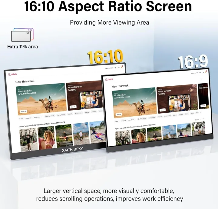 XAITH%20UCKY%2013.5"%20Portable%20Monitor%202K%2016:10%20WQXGA%202256x1504%20Matte%20IPS%20100%25sRGB%20400nits%20Ultra%20Slim%20Lightweight%20External%20Second%20Scr%20-%20Image%204