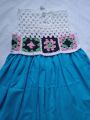 Handmade Fashionable Cute Crochet baby frock for girls best for summer made by the thread of nine for any sized Crochet baby frock for Girls Jumping Meters 2-7 Years Summer Princess Baby Girls Dresses Party Birthday Kids Strawberry Cute Children's Frocks.