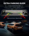 WOLFBOX G840S 12″ 4K Mirror Dash Cam 2160P Full HD Smart Rear View Camera Mirror Dash Cam. 