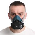 Silicone Dustproof Half Mask Suitable For Spray Paint House Decoration Grinding Self-Priming Dust Respirator Mask with Filter. 