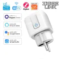 WiFi/Zigbee Smart Plug EU 16A/20A with Power Monitoring Timer Function Socket Compatible with Tuya Alexa  Home Smart Life. 