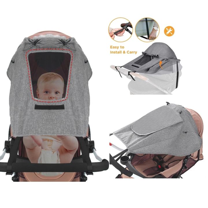 Baby%20Stroller%20Sun%20Shield%20Protector%20Universal%20Summer%20Outdoor%20Baby%20Pram%20Roof%20Anti%20Sun%20Coves%20Pushchair%20Cap%20Cart%20Awnings%20Accessories%20-%20Image%203