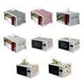 Anti-Slip Microwave Oven Dust Cover Microwave Dustproof Cover Decorative Kitchen Appliance Cover with Storage Bags. 