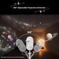 2-in-1 Mini Star Projector Night Light LED Starry Sky Ambient Lamp for Bedroom Sleep & Decoration LED Atmosphere Light.