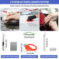 Car Film Wrapping Tool Kit Window Tinting Tools Vinyl Wrap Felt Squeegee Wrap Stick Vinyl Cutter Utility Knife Plastic Scraper.