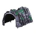 Lightweight Plastic Aquarium Rock Cave Decor Realistic Design with Greenery Ideal for Aquatic Pets Creates Natural Habitat Safe.