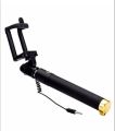 Selfi Stick With Selfie Button Control 3.5m Jack in Black best for all cellphone. 