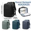 Aircraft Cabin Travel Backpack 40x20x25, Business Laptop Backpack Cabin Travel Backpack For Women Men, Hand Luggage Travel Bag. 