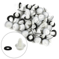 100-20PCS Auto Door Panel Clip with Seal Ring Auto Fastener Rivet Bumper Clip Retainer Car Interior Retaining Accessories.