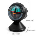 HD High-Precision Car Compass Inclinometer Slope Meter Vehicle Declinometer Gradient Finder Tool Car Accessories. 