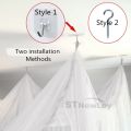 Large Four Door Square Mosquito Net Breathable Polyester Mesh Cover Suitable for Camping Insect Proof Summer Tent Bed Room Decor.