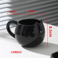 1PC cat shaped ceramic cup, creative mug, 380ml/13oz coffee and drinking cup. 