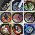 72PCS 24cm Universal Dirt Bike Spoke Covers Motorcycle Wheel Rim Spoke Wrap Kit Skins Protector Cover For Motocross Bicycle Bike. 