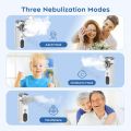 JUSTLANG Rechargeable Nebulizer Adjustable LED Display Medical Silent Ultrasonic Inhaler Mobile Steam Device Adult child Medical. 