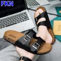 Summer men and women slippers Birken indoor non-slip cork slippers girls beach outdoor sandals family comfortable casual shoes.