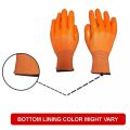 Full Pvc Coated Construction Safety Hand Gloves Industrial | Domestic Hand Gloves- Orange. 