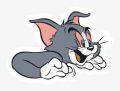 FAMOUS TOM AND JERRY CARTOON STICKER SHEET. 