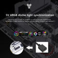 5V/3Pin ARGB AURA Sync Computer 2280 SSD M2 Radiator Aluminum PC RGB M.2 Nvme Cooler Heatsink Solid State Drive Heat Sink Cooler. 