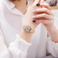 SKMEI 1901 Luxury Watch for Women Small Dial Stainless steel Digital Waterproof Ladies Wristwatches Womens Girl Montre femme. 