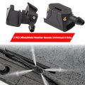 Wiper Arm Sprayer The Nozzle Of The Car Windshield Washer Is Installed On The 8mm/9mm Adjustment Arm 4-Hole Spray Design Nozzle.