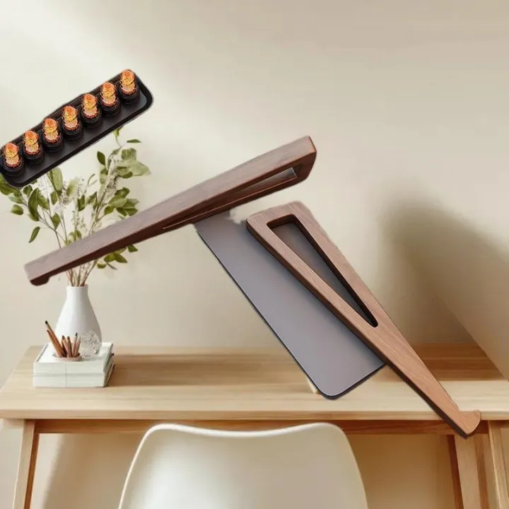 %7BYY30%7D%201%20Set%20Foldable%20Wooden%20Laptop%20Stand%20-%20Adjustable%20Ergonomic%2012%C2%B0%20Angle%20With%20Cooling%20Design%20For%20Notebook%20Tablet%20-%20Image%204