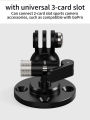 Wall Mount 1/4 3/8 M6 Thread Fixed Plate 17mm Ball Head Adapter for  Camping Light Stand Projector Holder Monitor Bracket. 