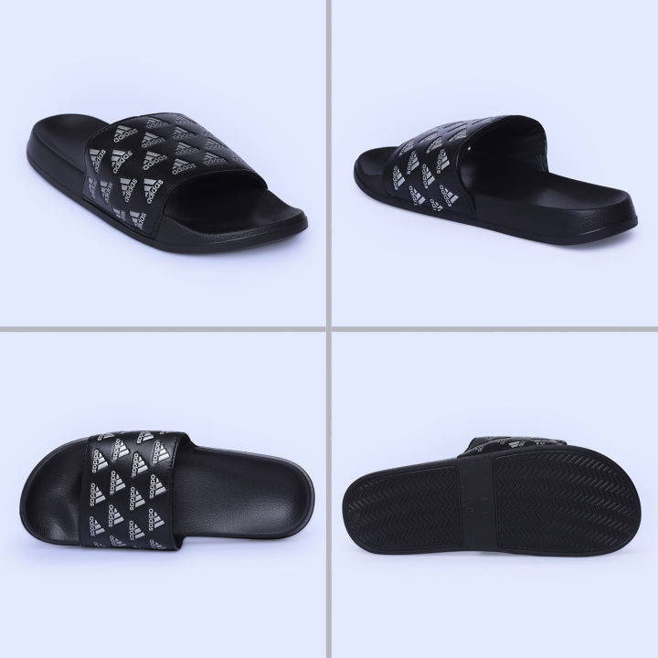 Mens%20Premium%20Slide%20Sandals%20%E2%80%93%20Black%20with%20Iconic%20Triple%20Stripe%20Logo%20-%20Image%204