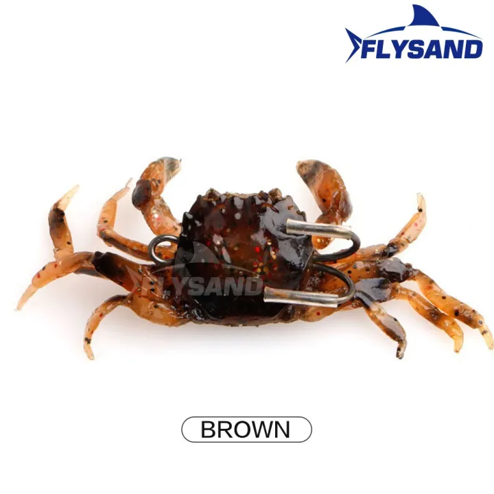 FLYSAND%20Bionic%20Crab%20Silicone%20Soft%20Bait%20Artificial%20Lifelike%20Sharp%20Hook%20Fishing%20Lure%20Freshwater%20Fish%20Jig%20Head%20Baits%20Fishing%20Tackle%20-%20Image%207