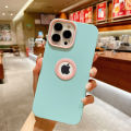 🇹🇭Ekcam 3 in 1 new solid color iPhone phone case for iPhone 11 12 13 Pro Max X Xs XR xsmax 7 8 plus see the logo in the middle, cute, pretty in. cute Thai. 