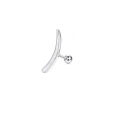 1Pc 16G Stainless Steel Screw Back Stud Earrings for Women Men, Fashion Cubic Zerconia Cartilage Conch Helix Ear Piercing Jewels. 