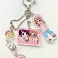Cartoon Pretty Girl Acrylic Keychain Phone Lanyard Kawaii Backpack Pendant Charm Key Hanging Decoration Accessories. 