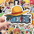 55pcs One Piece Cute Cartoon Stickers DIY Skateboard Phone Case Laptop Motorcycle Waterproof Cool Anime Sticker Decals Toy. 