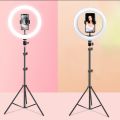 LED Ring Light 10-inch with Tripod Stand Selfie Ringlight Video Photpgra.... 