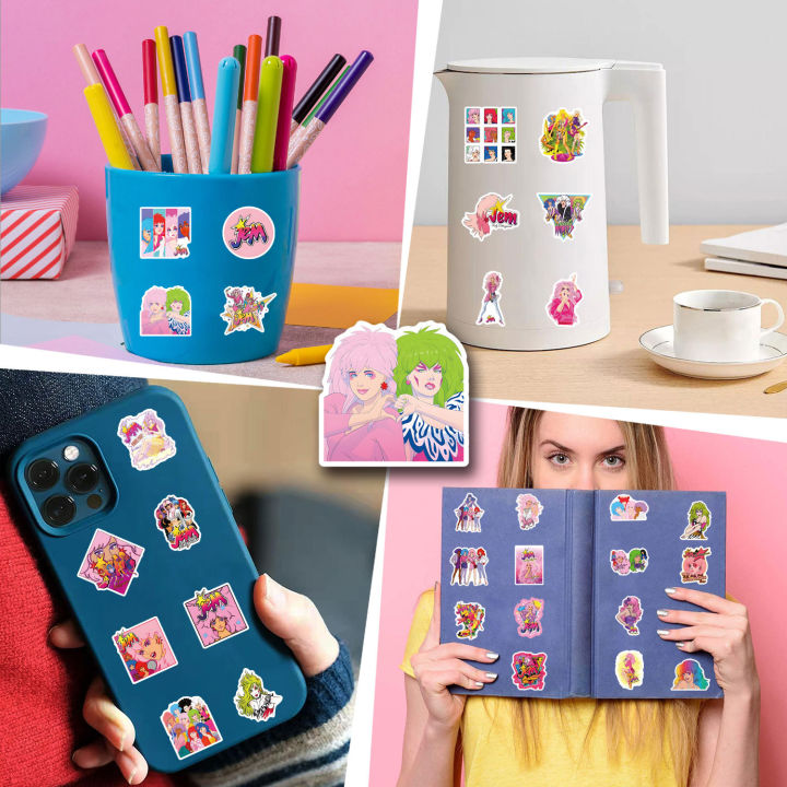 55Pcs%20Jem%20And%20The%20Holograms%20Stickers%20Jem%20DIY%20Stickers%20Scrapbooking%20Phone%20Luggage%20Skateboard%20Waterproof%20Decals%20-%20Image%206