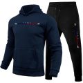 Mens Tracksuit Casual Printing Sweatshirt Sweatpants 2 Pcs Set Sports Jogging Mens Clothing Fitness Hoodies Sportswear Outfits. 