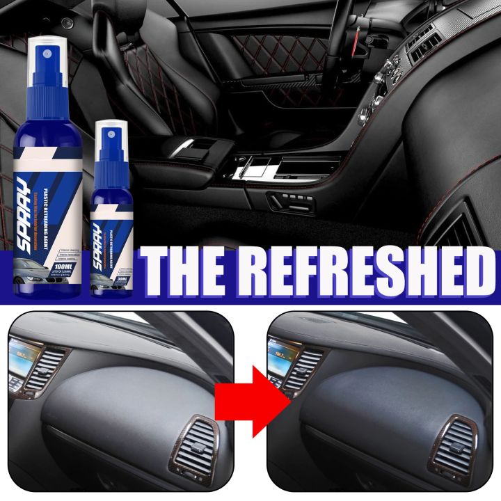 Car Plastic Recovery Agent Car Interior Scratch Repair Agent Seat Dashboard Coating Plastic Renovation Agent Car Wash Supplies