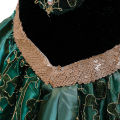 Girls Ice Green Frozen Anna Party Princess Gown Kids Embroidery Cosplay Dress Young Girl Fluffy Evening Clothes Children Costume. 