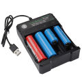 18650 Battery Charger Black 1 2 4 Slots AC 110V 220V Dual For 18650 Charging 3.7V Rechargeable Lithium Battery 4 Ports Charger. 